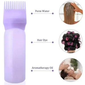 120ml Hair Oil Applicator Bottle Hairdressing Shampoo Bottle