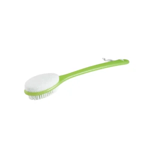 Long Handled Double Sided Buff and Polish Bath Brush, Green