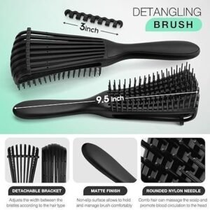 4pcs Detangling Brush Set Getting Shine And Makes Hair Smooth