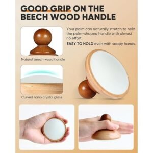 Crystal wooden Hair Eraser for Women and Men, Painless Hair Removal Stone