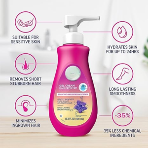 Sensitive Skin Hair Removal Cream For Women, Painless Bikini Hair Removal Gel