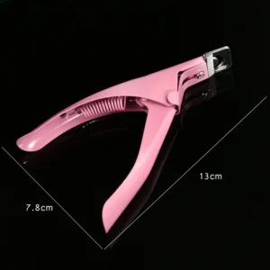 Pink False Nail Cutter Manicure Tool