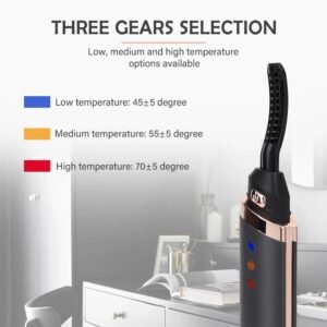 USB Rechargeable Electric Heated Eyelash Curler - Quick Heating