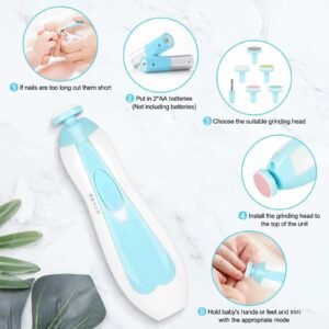 Multifunctional Electric Baby Nail Trimmer - Manicure Tool Set