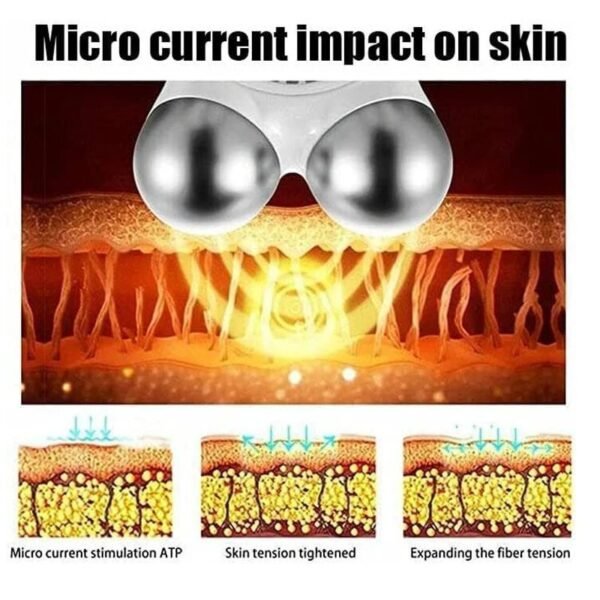 Mini Microcurrent Face Lift Device Roller - Wrinkle Remover & Skin Toner - Image 3